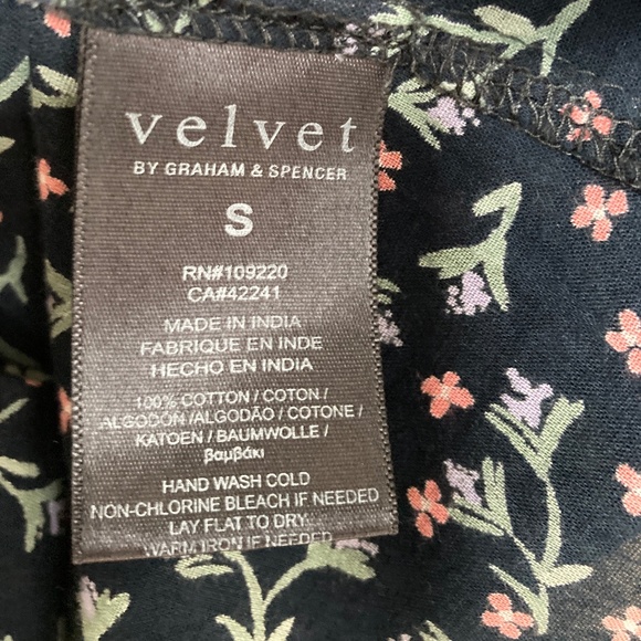 Velvet brand cotton blouse, size S - Picture 4 of 7